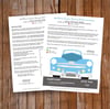 1948 Ford Super Deluxe Convertible 12" x 12" Quilt Block Pattern PDF