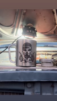Image 3 of 10oz Stainless Steel Carabiner Mug 