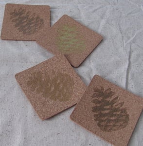 Image of Pinecone Coaster Set