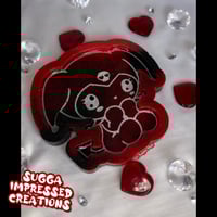 Red & Black Kuromi Tray