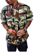 Image of No Sucka S#it Woodland Button-up Jacket