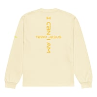 Image 5 of I Can I Am "Jesus Is King" Premium heavyweight long sleeve shirt
