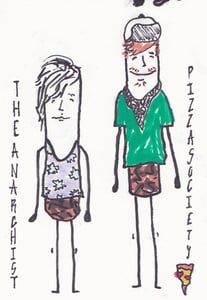 Image of The Anarchist Pizza Society/ Circle Circle Split Cassette