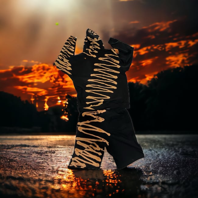 Reverse Pattern Hoodie/Shorts Combo