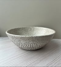 Image 1 of White Speckled Texture Bowl