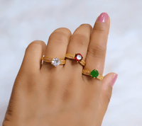 Image 5 of Solitaire_Adjustable American Diamond Ring