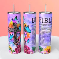 FAITH BIBLE EMERGENCY NUMBER TUMBLER 