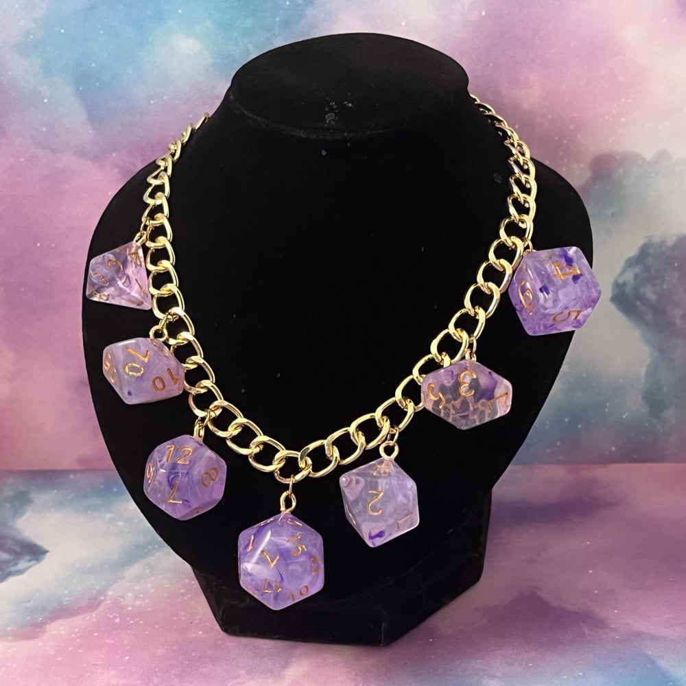 Image of DND Dice Set Necklace