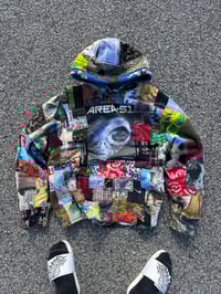 Image 1 of AREA 51 MULTI PATCH HOODIE