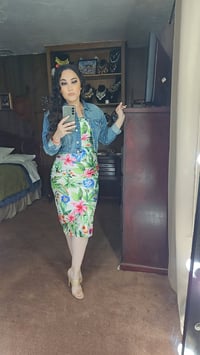 Image 5 of Kaira Flower Midi Dress 