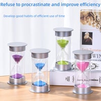 Image 1 of 1/3/5/10/15/20/30 Minutes Hourglass Sand Timer Colorful Sandglass for Kids Plastic Sand Clock Gift K