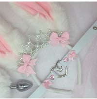 Image 2 of Princess kitten pink/ white set 