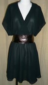 Image of Recycled Leather Obi Belt- Metallic Bronze 
