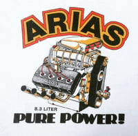 Image 1 of Arias "Pure Power" 8.3L Hemi Tee- White