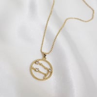 Image 2 of Zodiac Constellation Necklace 