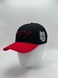 Image 2 of BLK/RED SNAP HAT