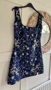 The Midnight Dress Gold Embellished Navy Dress