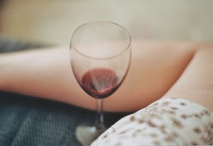 Image of selfportrait with wine