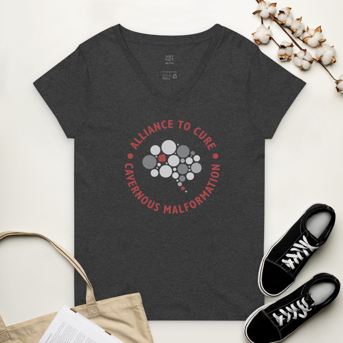 Image of Alliance to Cure Women’s recycled v-neck t-shirt