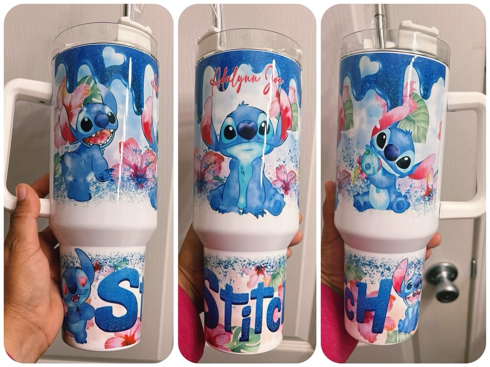 Image of Love Stitch 40 oz Tumbler 