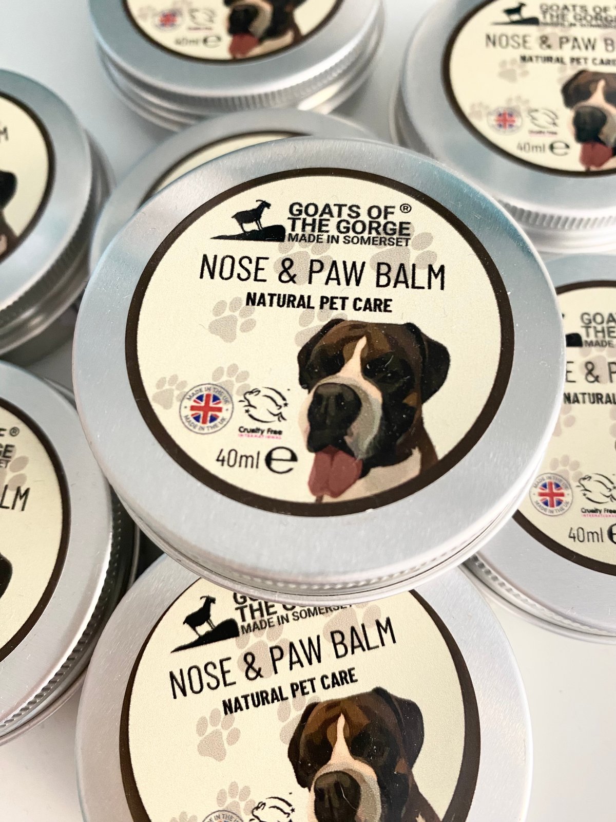 Dog nose outlet and paw balm