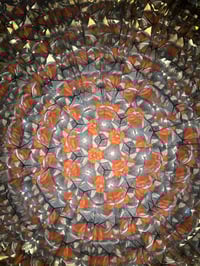 Image 5 of 🔮 Marblescope–6" Orange- Handmade Stained Glass Kaleidoscope 🌈