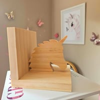 Image 2 of Initial and Unicorn Bookends