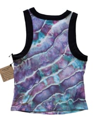 Image 6 of M Ladies Fitted Knit Contrast Tank in Prism Geode Ice Dye