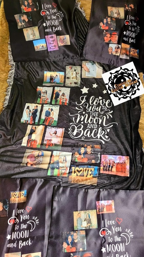 Image of Custom photo blanket/pillow cases