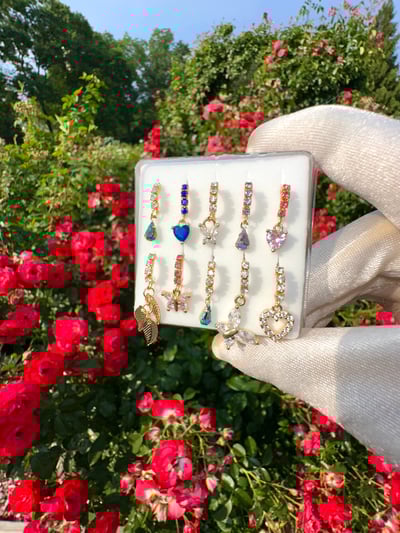 Image of Diamond Hoop Nose Rings