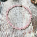 Image 3 of “Healing my Heart” Rose Quartz 4mm Bracelet