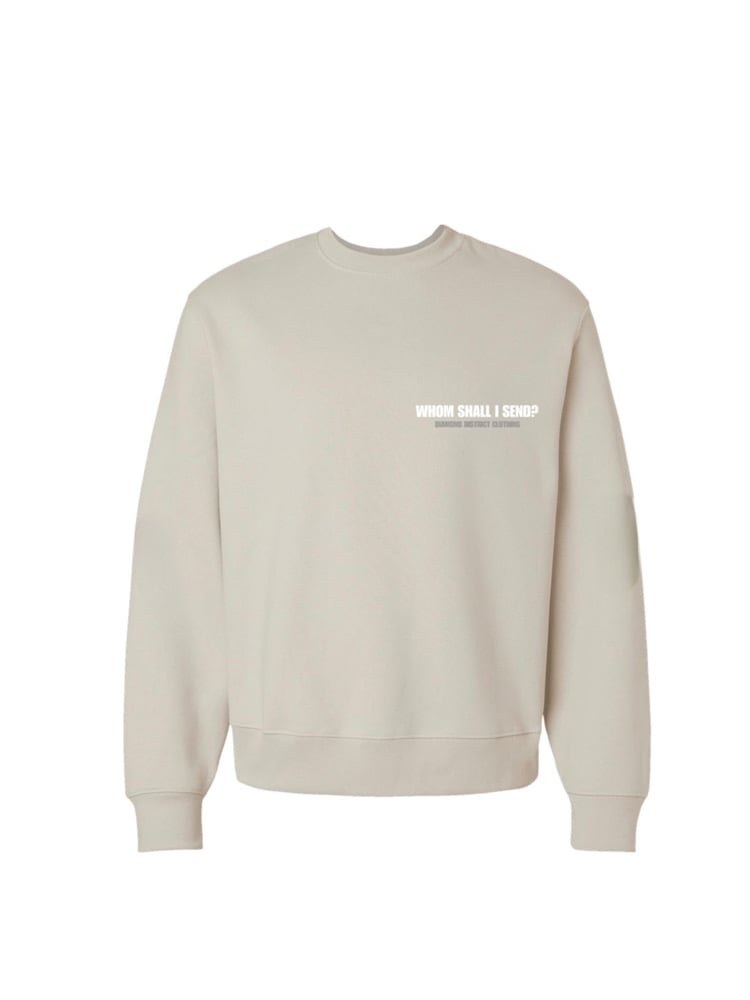 Image of Send me crewneck(khaki/white)
