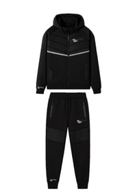 Image 1 of OG PANELLED- BLACK TRACKSUIT