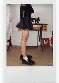 Image 1 of Ballerine Mini Skirt in Coal (Pre-order)