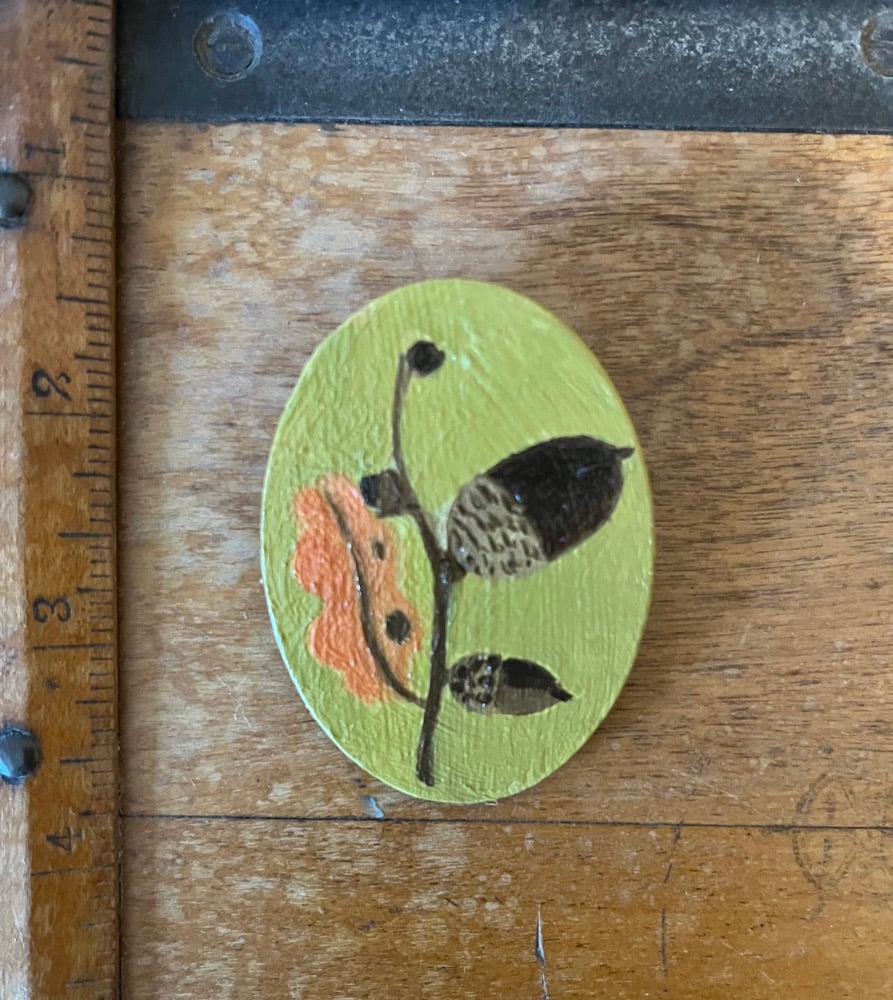 Image of Autumnal oak brooch 