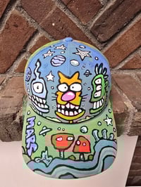 Image 8 of Hand Painted Hat 3 1/1 Curved Brim Hat