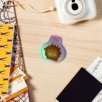 Image 1 of Just a Fire on a Log - Holographic stickers
