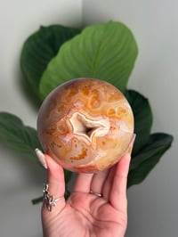 Image 1 of MOSSY CARNELIAN SPHERE -MADAGASCAR- E