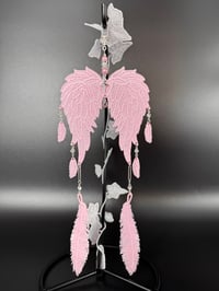 Image 2 of Pink Angel Wing Dreamcatcher