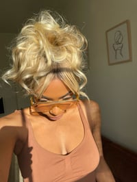 Image 7 of PLATINUM BLONDE 22 inch 9x6 LACE CLOSURE WIG with BANGS