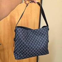 Image 3 of DENIM HOBO BAG