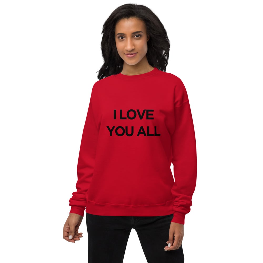 Image of Love fleece sweatshirt