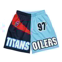 Image 1 of TITANS X OILERS RETRO SHORTS