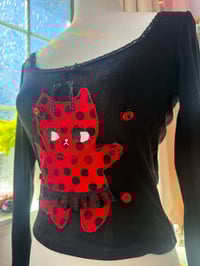 Image 3 of Ladybug Baby Kitty Top 🐞🐱♡ (S)