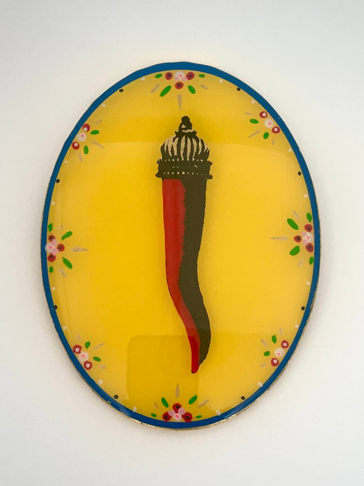 Image of Cornicello Oval Yellow 20cm