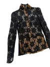 late 1960s BIBA London all lace blouse