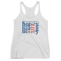Image 2 of American Honey - Women's Racerback Tank from PatirotsCo.com