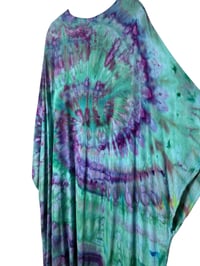 Image 8 of M Long Woven Kimono in Nebula Spiral Ice Dye