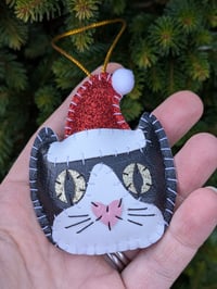 Image 2 of Santa Cat Decoration