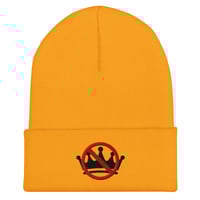 No Kings! Mustard Cuffed Beanie